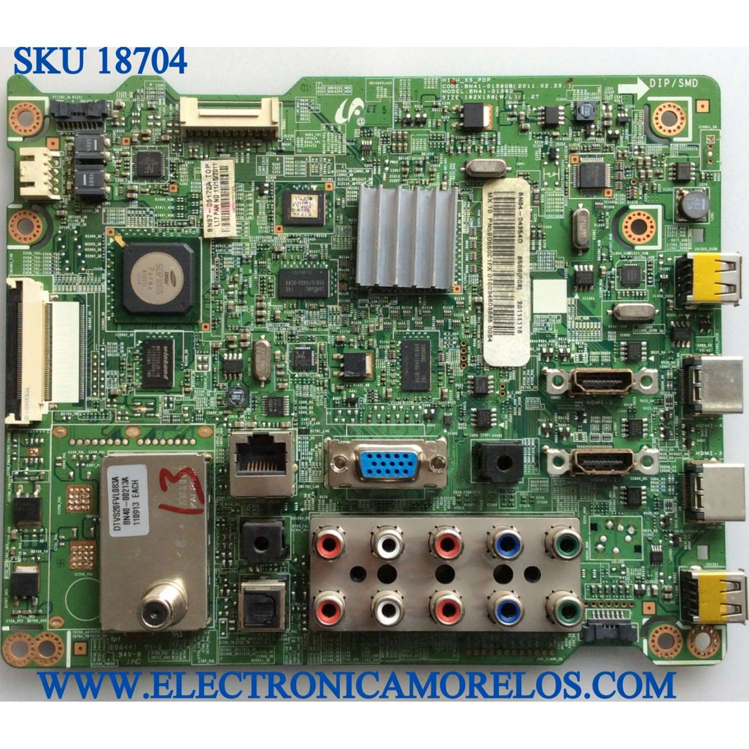 MAIN PARA TV  SAMSUNG NUMERO DE PARTE   BN94-04354D / BN41-01590B / BN97-05172A / BN41-01590A / PANEL S58FH-YB06 / MODELOS PN59D550C1FXZA Y403 / PN59D550C1F / PN59D550C1FXZA Y404 / PN59D550C1FXZA Y302 / PN59D550C1FXZA Y101